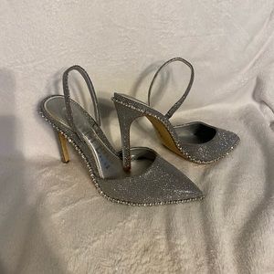 Silver gianni bini heels